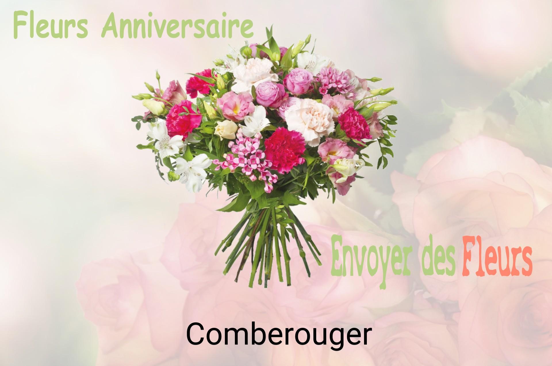 Bouquet de fleurs d’anniversaire livré à Comberouger